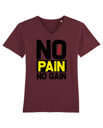 No Pain No Gain Burgundy