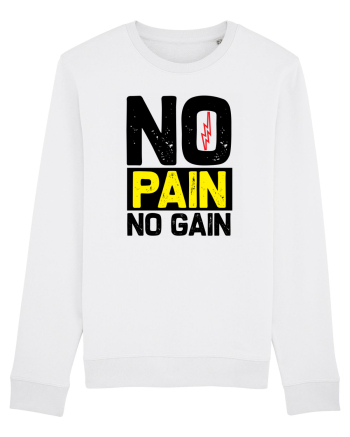 No Pain No Gain White