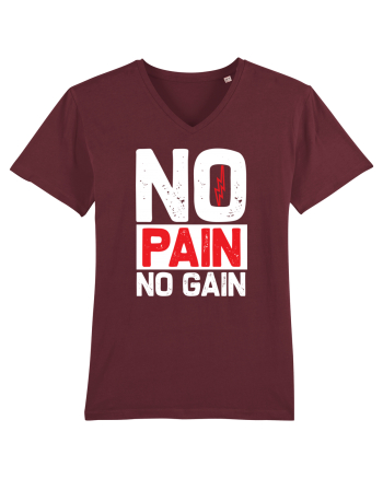No Pain No Gain Burgundy