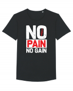 No Pain No Gain Tricou mânecă scurtă guler larg Bărbat Skater