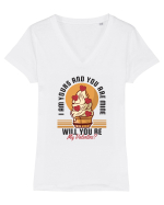 De ziua îndrăgostiților - I am yours and you are mine Tricou mânecă scurtă guler V Damă Evoker