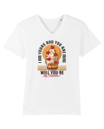 De ziua îndrăgostiților - I am yours and you are mine Tricou mânecă scurtă guler V Bărbat Presenter