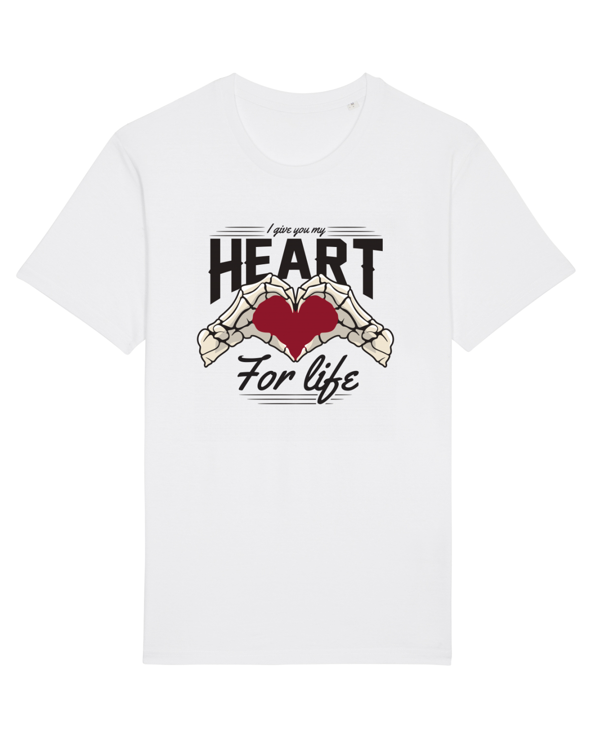 Tricou mânecă scurtă Unisex Rocker White