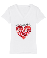 De ziua îndrăgostiților - Lots and lots of love Tricou mânecă scurtă guler V Damă Evoker