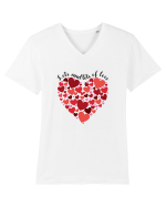 De ziua îndrăgostiților - Lots and lots of love Tricou mânecă scurtă guler V Bărbat Presenter