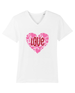 De ziua îndrăgostiților - Lots of love Tricou mânecă scurtă guler V Bărbat Presenter