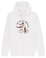 Pentru cupluri - Noi doi și o bicicletă Hanorac cu fermoar Unisex Connector