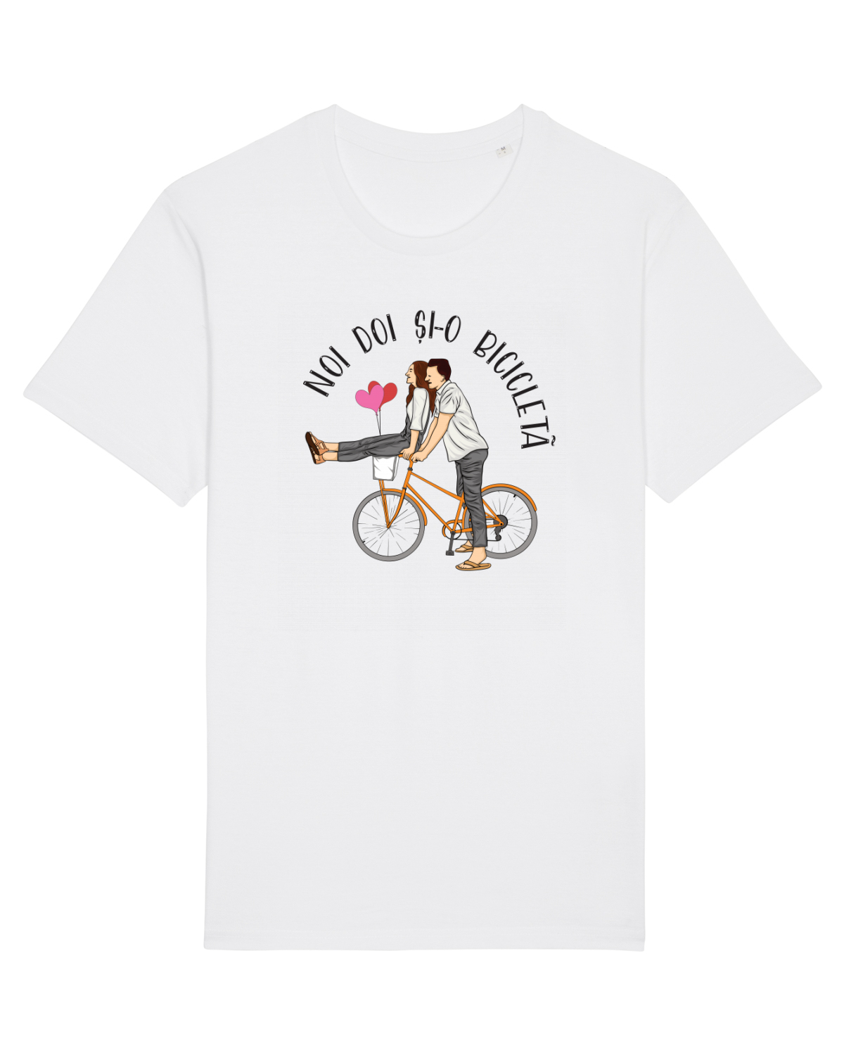 Tricou mânecă scurtă Unisex Rocker White