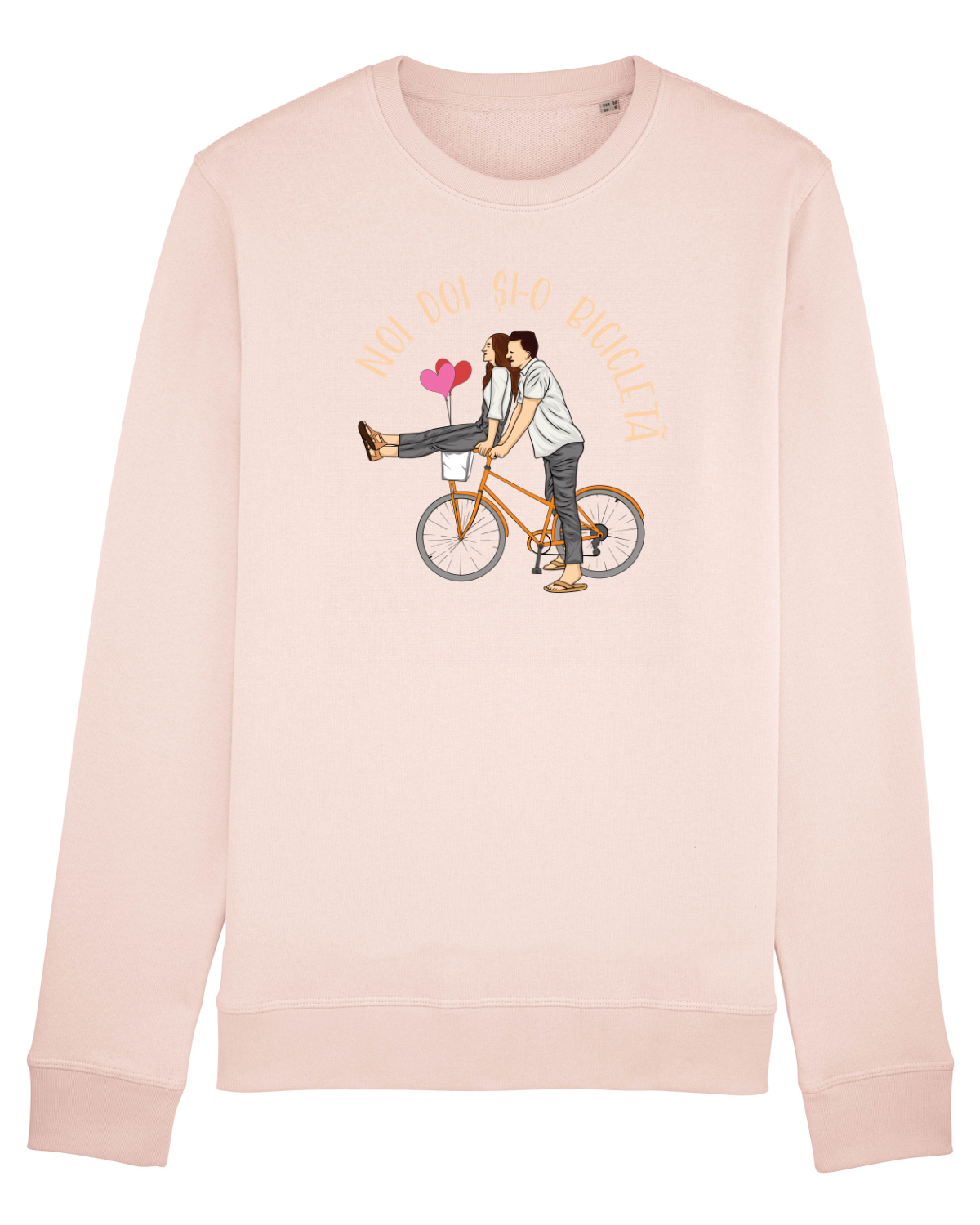 Bluză mânecă lungă Unisex Rise Candy Pink