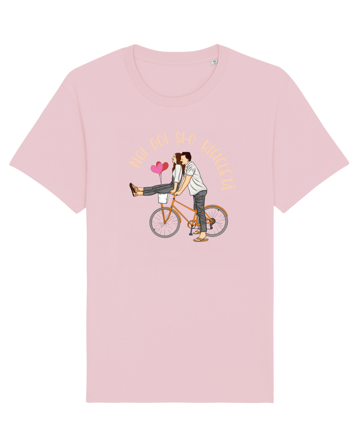 Tricou mânecă scurtă Unisex Rocker Cotton Pink
