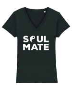 Pentru cupluri - Soulmate yang - YinYang1 Tricou mânecă scurtă guler V Damă Evoker