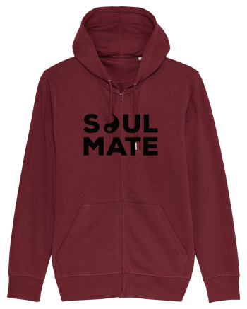 Pentru cupluri - Soulmate yin - YinYang2 Burgundy