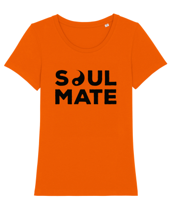 Pentru cupluri - Soulmate yin - YinYang2 Bright Orange