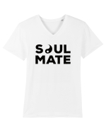 Pentru cupluri - Soulmate yin - YinYang2 Tricou mânecă scurtă guler V Bărbat Presenter
