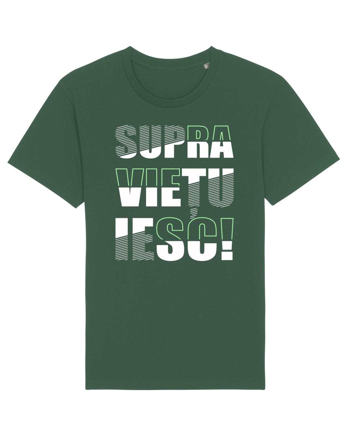 Tricou mânecă scurtă Unisex Rocker Bottle Green