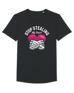 De ziua îndrăgostiților - Stop stealing my heart Tricou mânecă scurtă guler larg Bărbat Skater