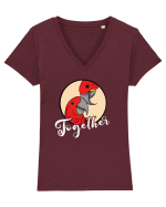 Pentru cupluri - Together - TogetherForever1 Tricou mânecă scurtă guler V Damă Evoker