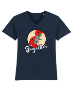 Pentru cupluri - Together - TogetherForever1 Tricou mânecă scurtă guler V Bărbat Presenter