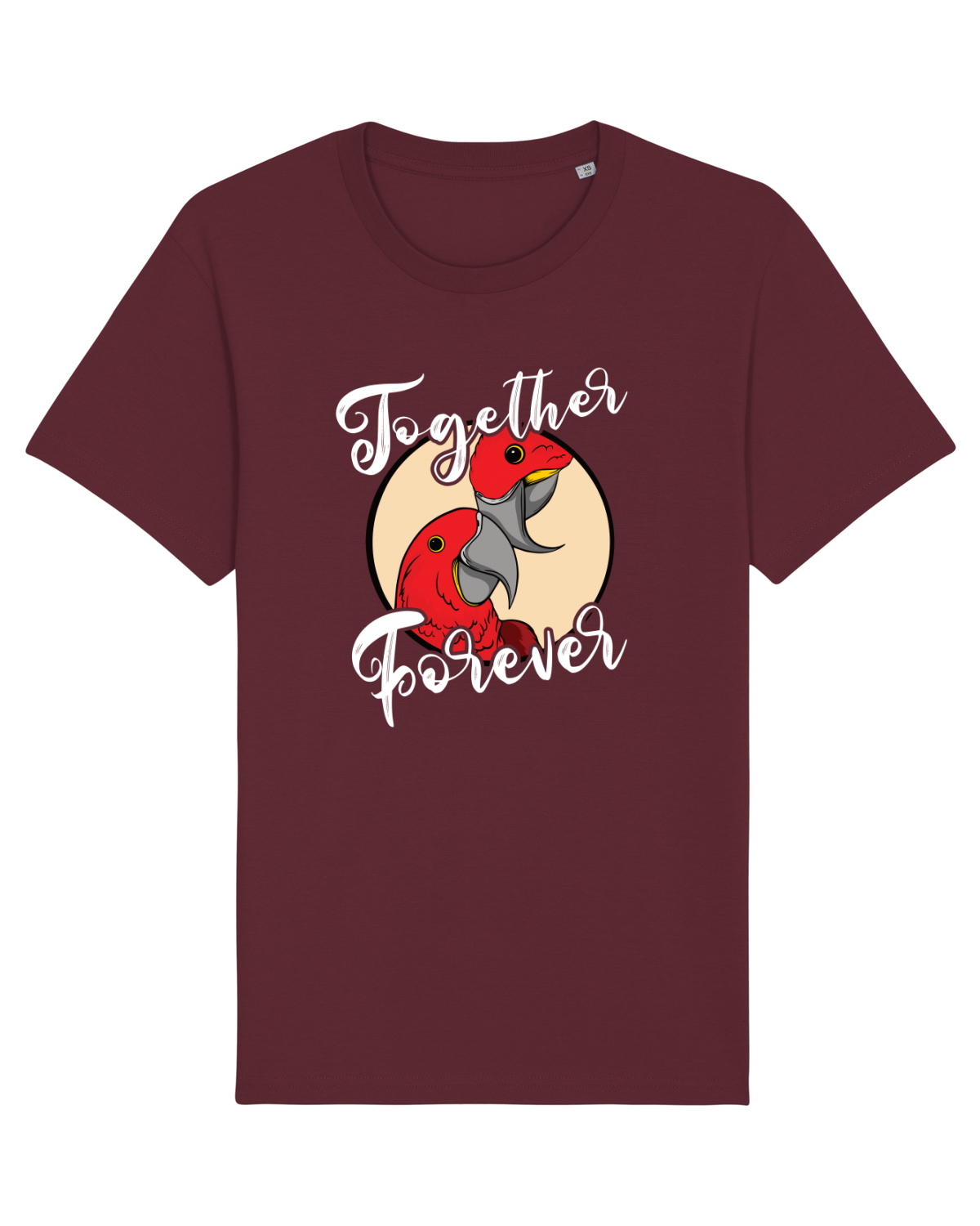 Tricou mânecă scurtă Unisex Rocker Burgundy