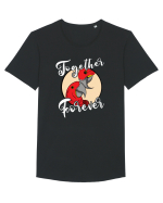De ziua îndrăgostiților - Together forever Tricou mânecă scurtă guler larg Bărbat Skater