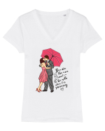 De ziua îndrăgostiților - You are the one I want to be with Tricou mânecă scurtă guler V Damă Evoker