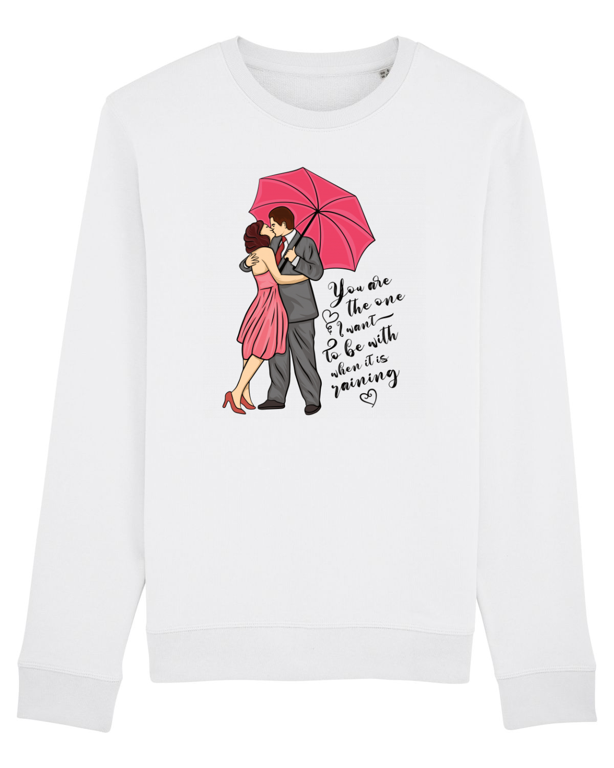 Bluză mânecă lungă Unisex Rise White
