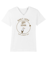 Don`t Look Down ! Tricou mânecă scurtă guler V Bărbat Presenter