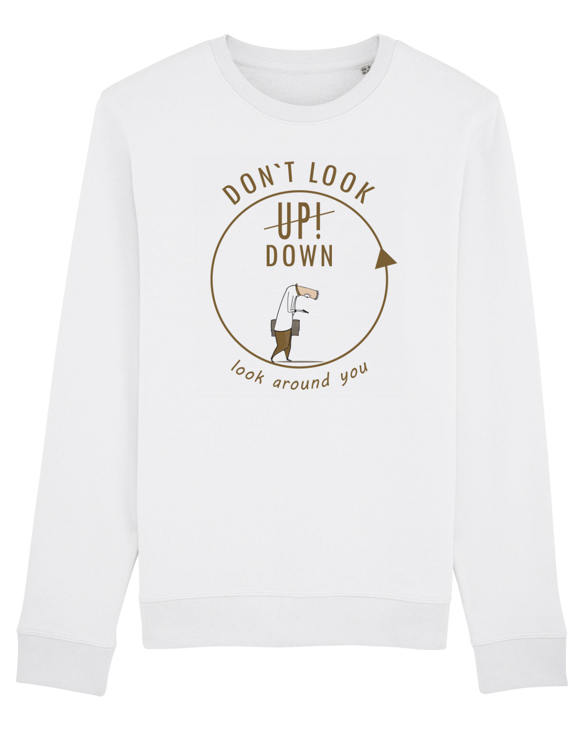 Bluză mânecă lungă Unisex Rise White