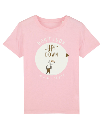 Don`t Look Down ! (white) Cotton Pink