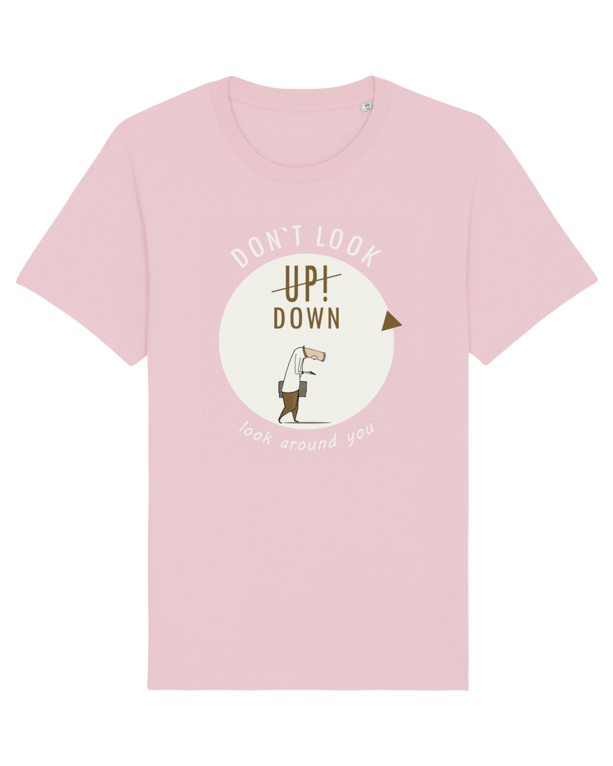 Tricou mânecă scurtă Unisex Rocker Cotton Pink