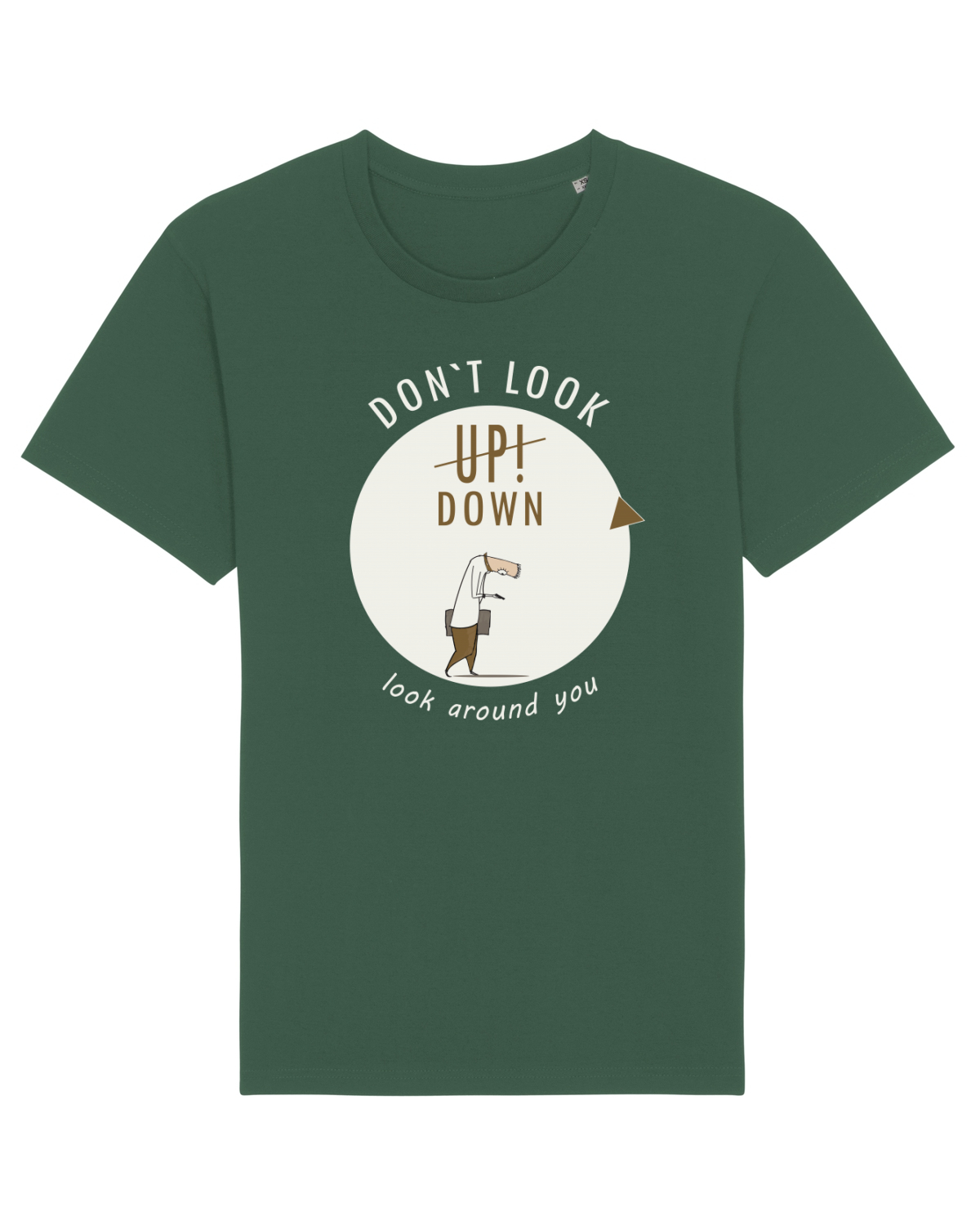 Tricou mânecă scurtă Unisex Rocker Bottle Green