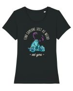Pentru cupluri - Find someone just as weird as you 4 Tricou mânecă scurtă guler larg fitted Damă Expresser