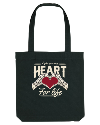 De ziua îndrăgostiților - I give you my heart for life - dark colors Black