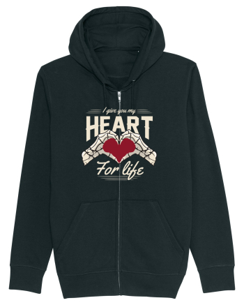 De ziua îndrăgostiților - I give you my heart for life - dark colors Black