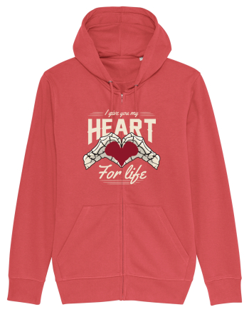 De ziua îndrăgostiților - I give you my heart for life - dark colors Carmine Red