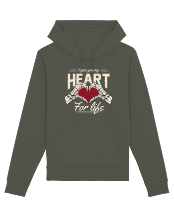De ziua îndrăgostiților - I give you my heart for life - dark colors Khaki
