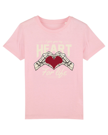 De ziua îndrăgostiților - I give you my heart for life - dark colors Cotton Pink