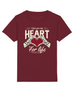 De ziua îndrăgostiților - I give you my heart for life - dark colors Tricou mânecă scurtă  Copii Mini Creator