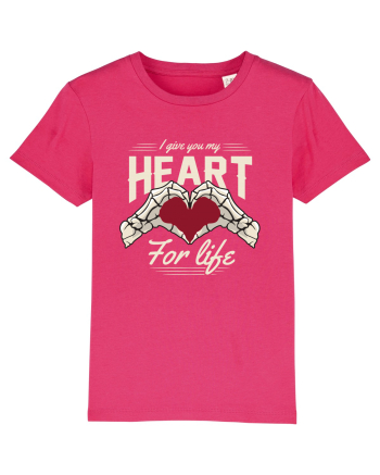 De ziua îndrăgostiților - I give you my heart for life - dark colors Raspberry
