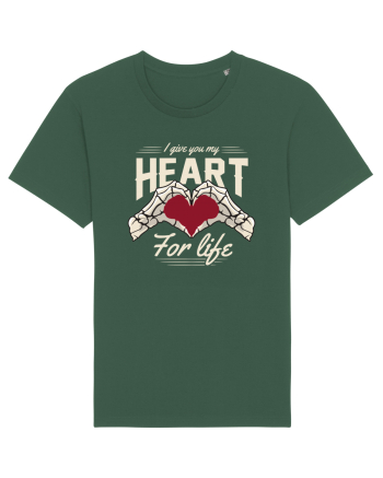De ziua îndrăgostiților - I give you my heart for life - dark colors Bottle Green