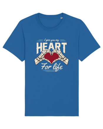 De ziua îndrăgostiților - I give you my heart for life - dark colors Royal Blue