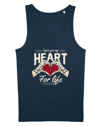 De ziua îndrăgostiților - I give you my heart for life - dark colors Navy
