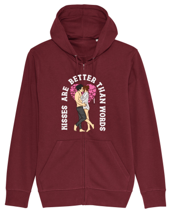 De ziua îndrăgostiților - Kisses are better than words - dark colors Burgundy