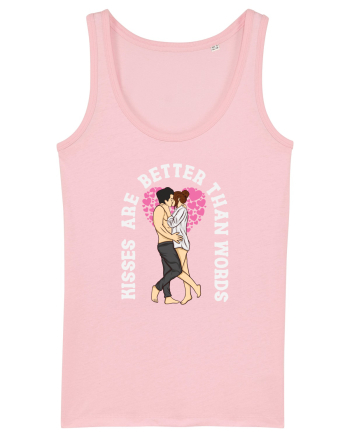 De ziua îndrăgostiților - Kisses are better than words - dark colors Cotton Pink