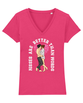 De ziua îndrăgostiților - Kisses are better than words - dark colors Raspberry
