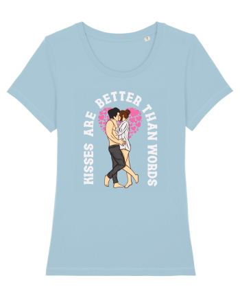 De ziua îndrăgostiților - Kisses are better than words - dark colors Sky Blue