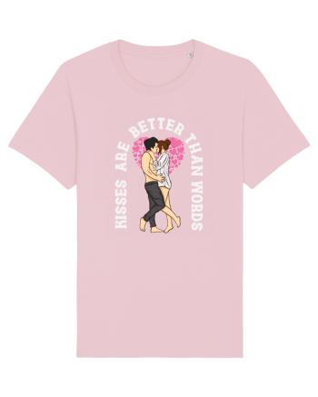 De ziua îndrăgostiților - Kisses are better than words - dark colors Cotton Pink
