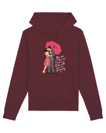 De ziua îndrăgostiților - You are the one I want to be with - dark colors Burgundy