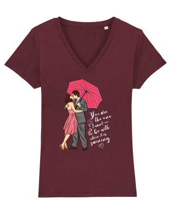 De ziua îndrăgostiților - You are the one I want to be with - dark colors Burgundy