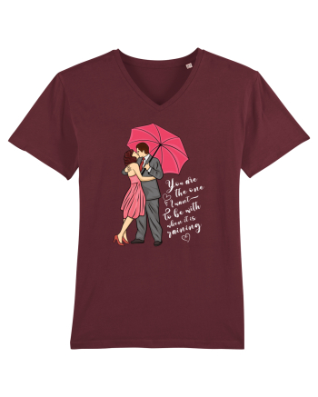 De ziua îndrăgostiților - You are the one I want to be with - dark colors Burgundy